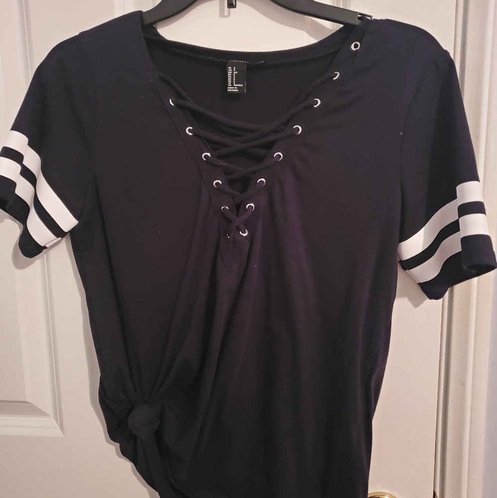 Laced up Top